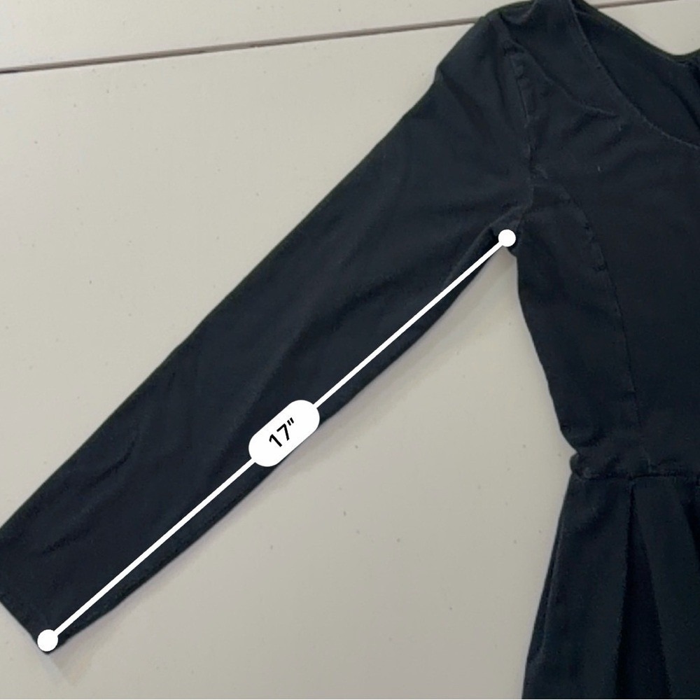 Talula Black Long-Sleeve Scoop Neck Fit & Flare Dress - Picture 7 of 8